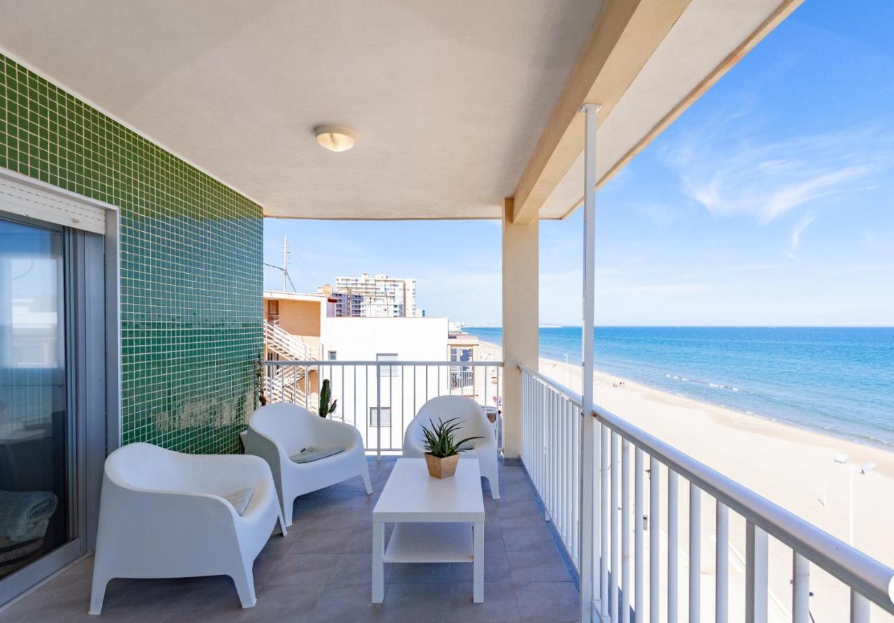 Apartamento Primera Linea De Playa Bellreguard Luaran gambar